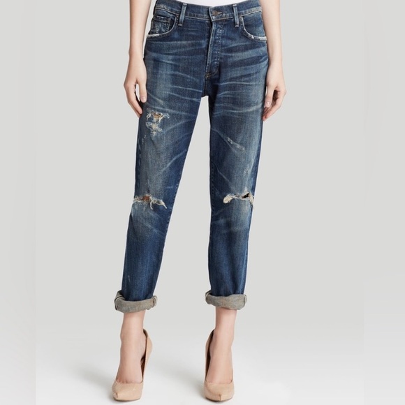 Citizens Of Humanity Denim - Citizens of Humanity Corey Slouchy Slim Distressed Jeans